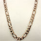 NZGD | 10ct Gold 49.64g MHJ Masterlink Figaro Chain 58cm
