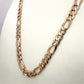 NZGD | 10ct Gold 49.64g MHJ Masterlink Figaro Chain 58cm