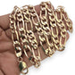 NZGD | 10ct Gold 49.64g MHJ Masterlink Figaro Chain 58cm