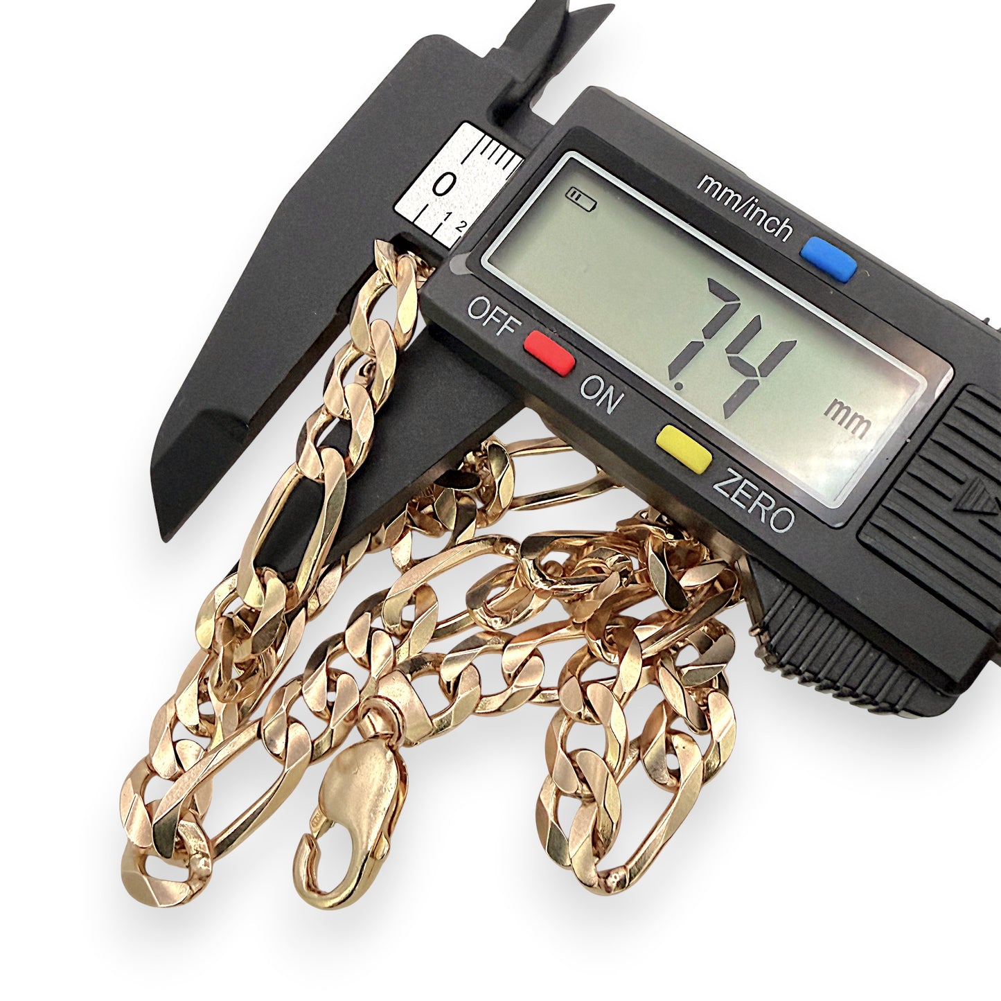 NZGD | 10ct Gold 49.64g MHJ Masterlink Figaro Chain 58cm