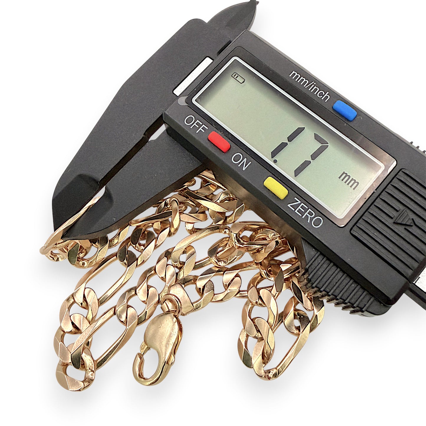 NZGD | 10ct Gold 49.64g MHJ Masterlink Figaro Chain 58cm