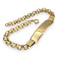NZGD | 18ct Gold Maison Double‑Link ID Bar Bracelet 21.5cm