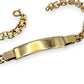 NZGD | 18ct Gold Maison Double‑Link ID Bar Bracelet 21.5cm