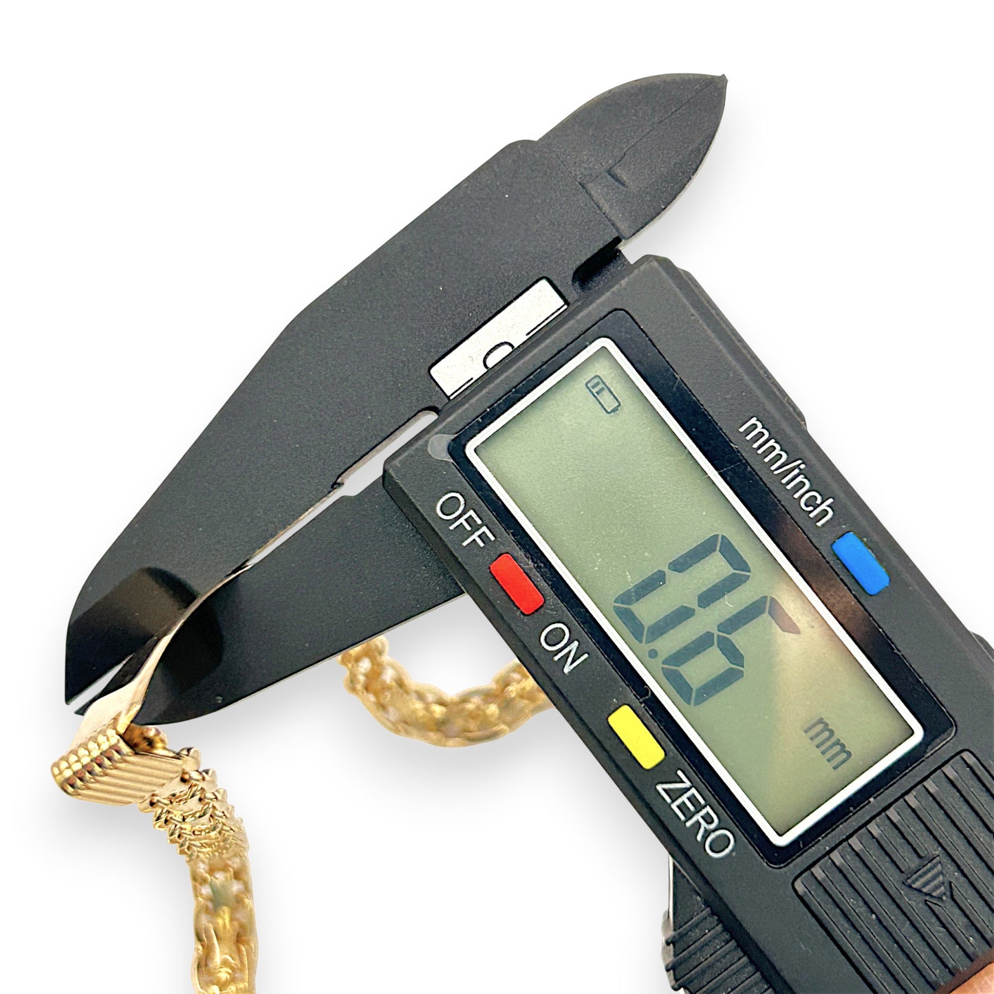 NZGD | 18ct Gold Maison Double‑Link ID Bar Bracelet 21.5cm