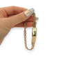 NZGD | 18ct Gold Maison Double‑Link ID Bar Bracelet 21.5cm