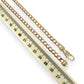 NZGD | 9ct Gold Refined Round‑Edge Curb Chain 56cm