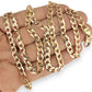 NZGD | 9ct Gold Refined Round‑Edge Curb Chain 56cm