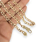 NZGD | 9ct Gold Refined Round‑Edge Curb Chain 56cm