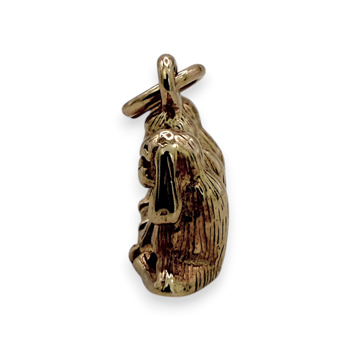 NZGD | 9ct Gold Three Wise Monkeys Charm Pendant 14.5mm