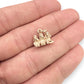 NZGD | 9ct Gold Three Wise Monkeys Charm Pendant 14.5mm