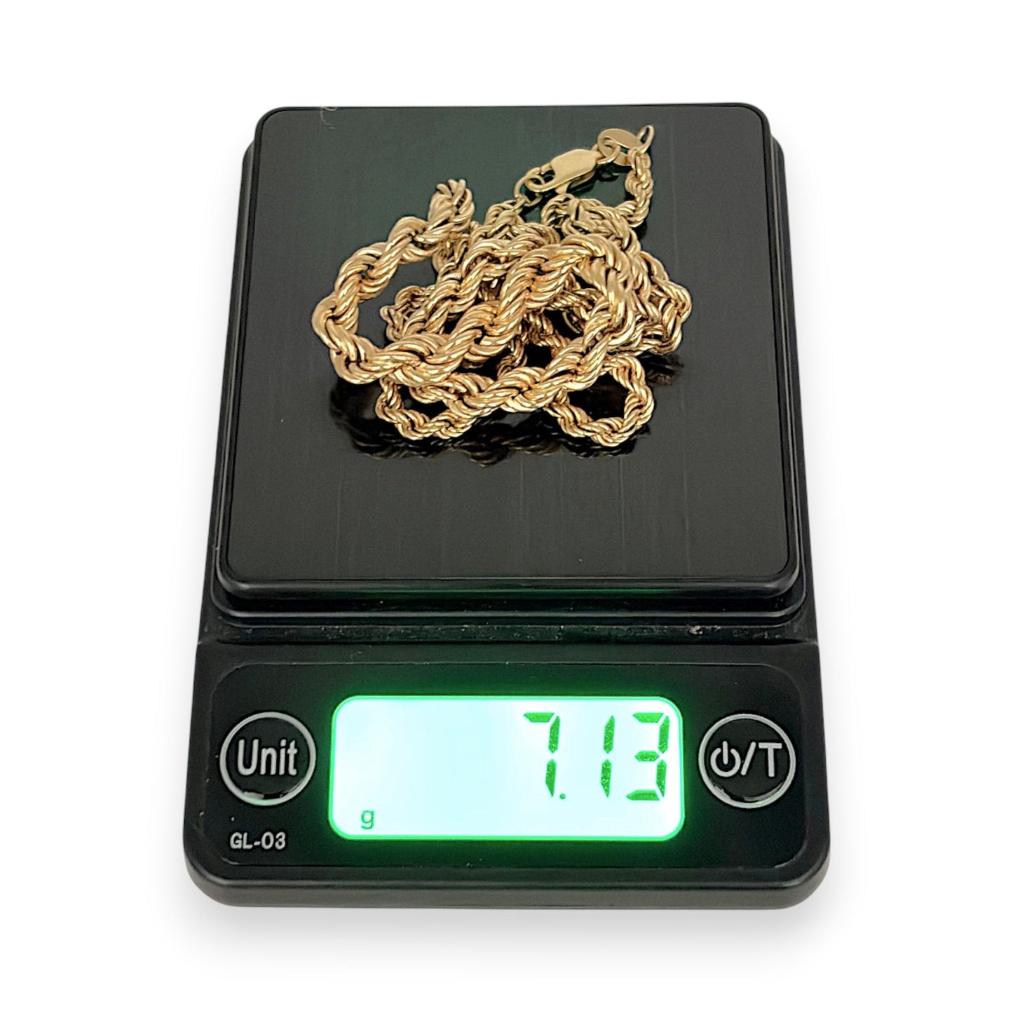NZGD | 9ct Gold Golden Cascade Rope Chain 46cm