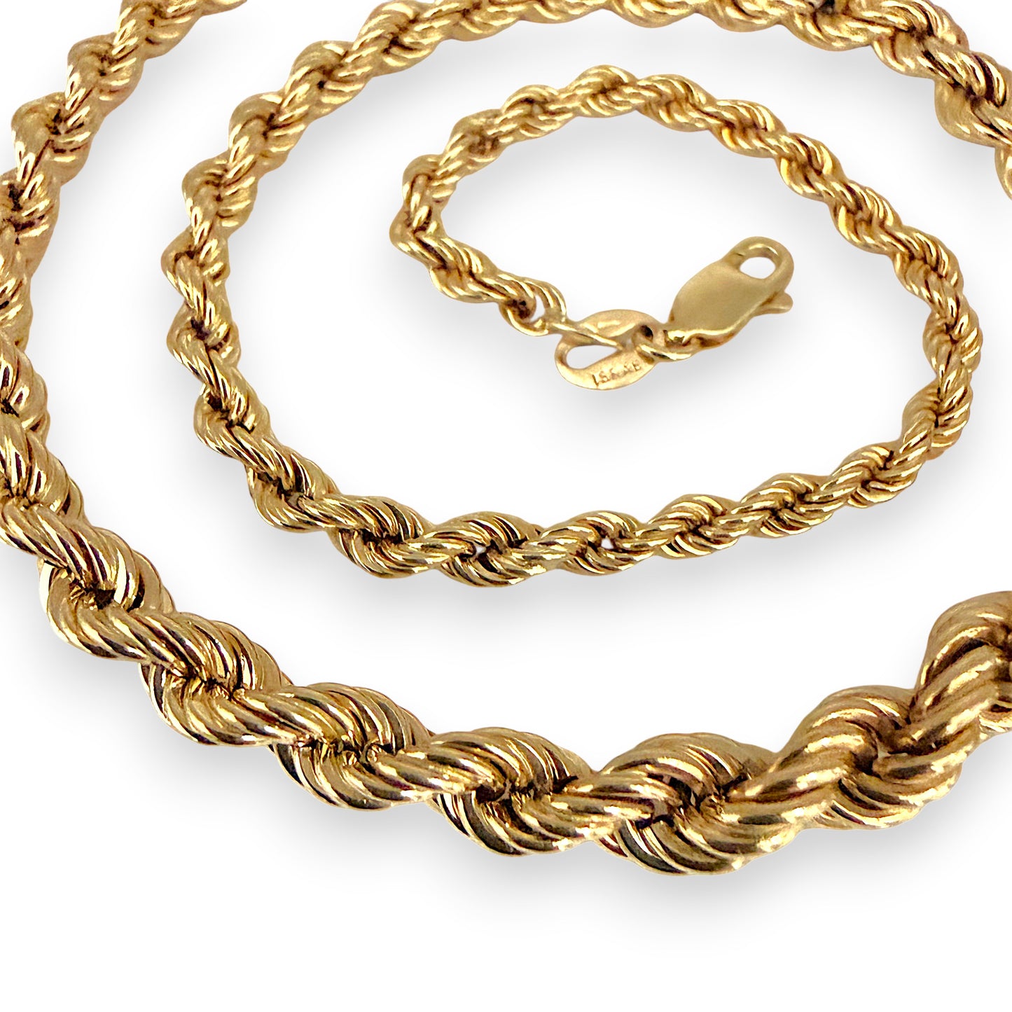NZGD | 9ct Gold Golden Cascade Rope Chain 46cm