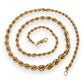 NZGD | 9ct Gold Golden Cascade Rope Chain 46cm