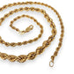 NZGD | 9ct Gold Golden Cascade Rope Chain 46cm