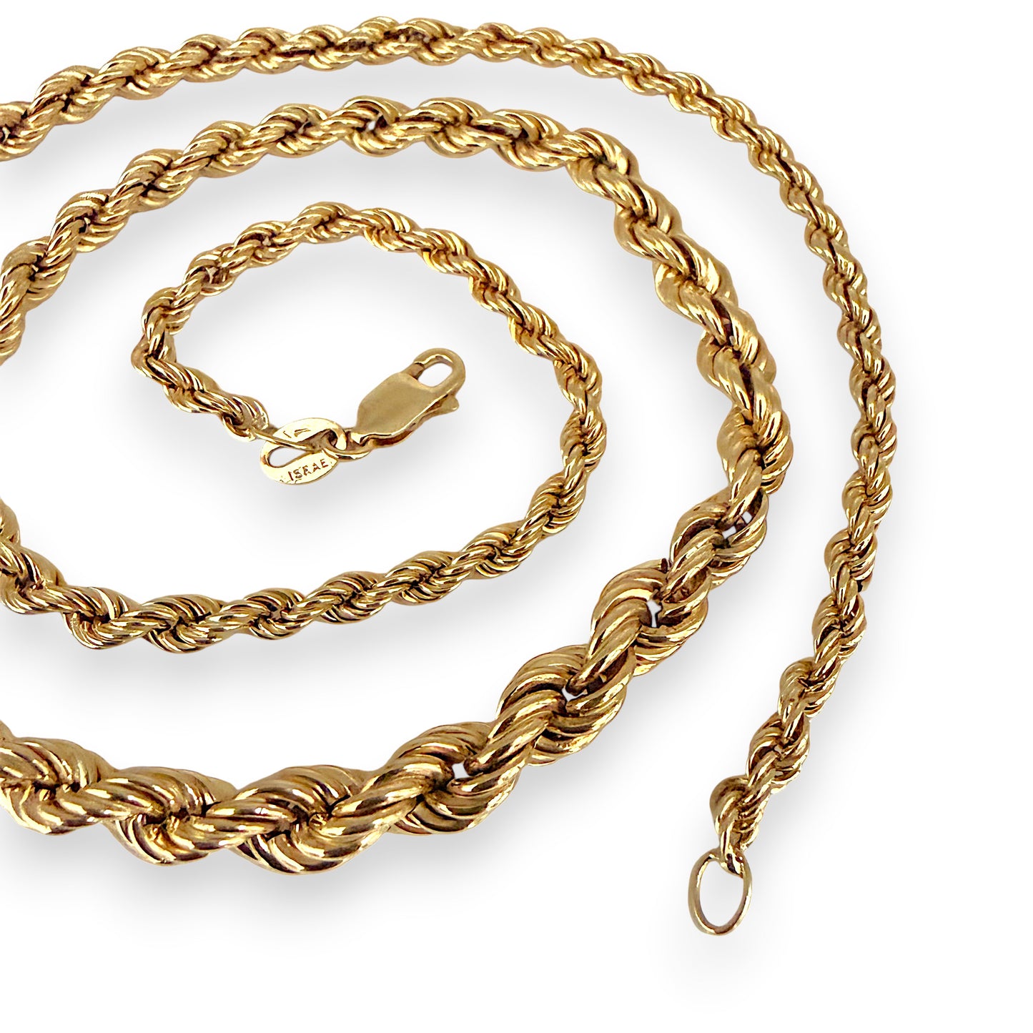 NZGD | 9ct Gold Golden Cascade Rope Chain 46cm