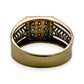NZGD | 14kt Gold Diamond Chevron‑Side Cluster Ring Size S