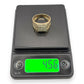 NZGD | 14kt Gold Diamond Chevron‑Side Cluster Ring Size S