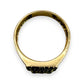 NZGD | 14kt Gold Diamond Chevron‑Side Cluster Ring Size S
