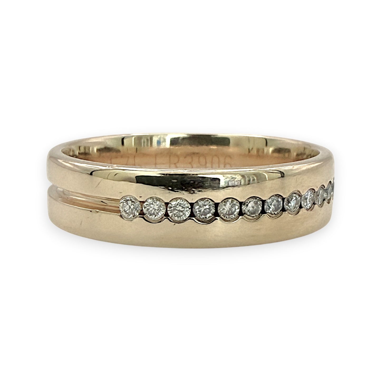NZGD | 9ct Gold Brilliant Diamond Eternity Band Ring Size W