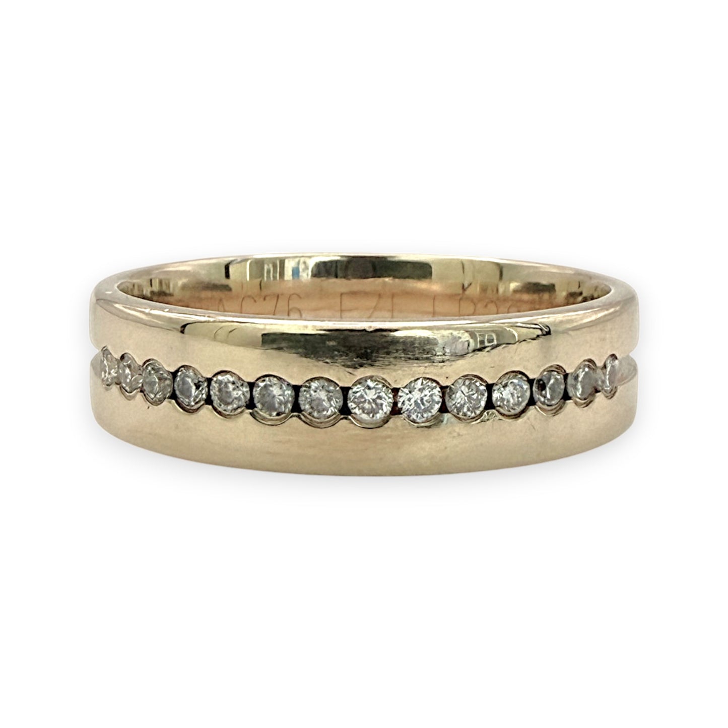 NZGD | 9ct Gold Brilliant Diamond Eternity Band Ring Size W