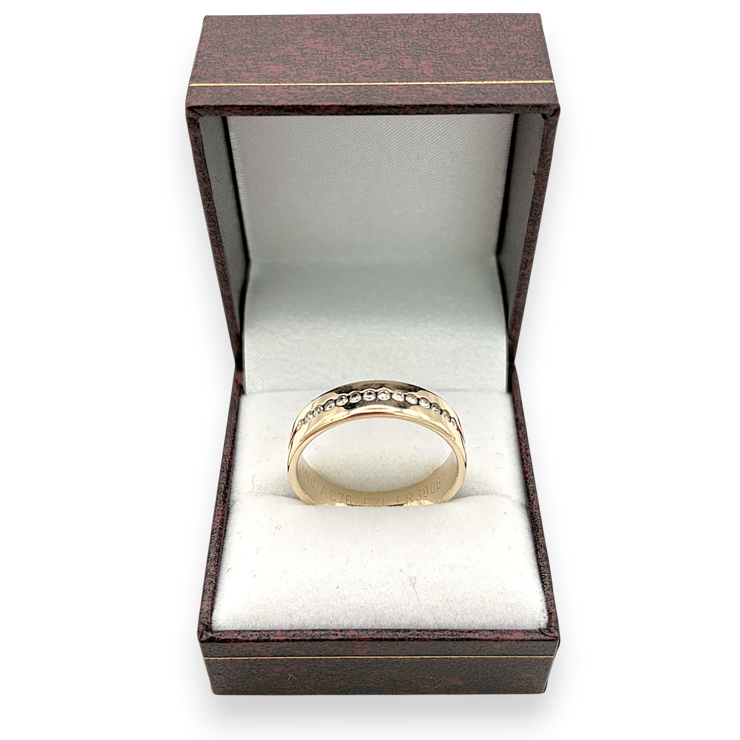 NZGD | 9ct Gold Brilliant Diamond Eternity Band Ring Size W