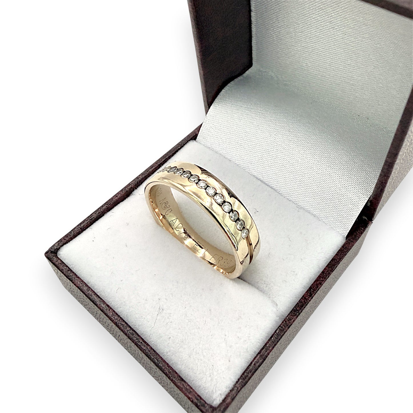 NZGD | 9ct Gold Brilliant Diamond Eternity Band Ring Size W