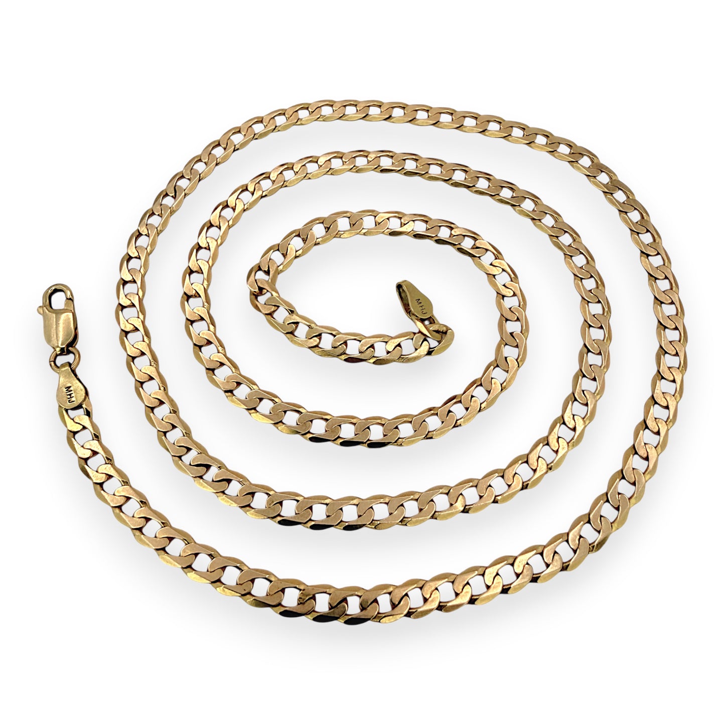 NZGD | 10ct Gold MICHAEL HILL Crestline Curb Chain 62cm