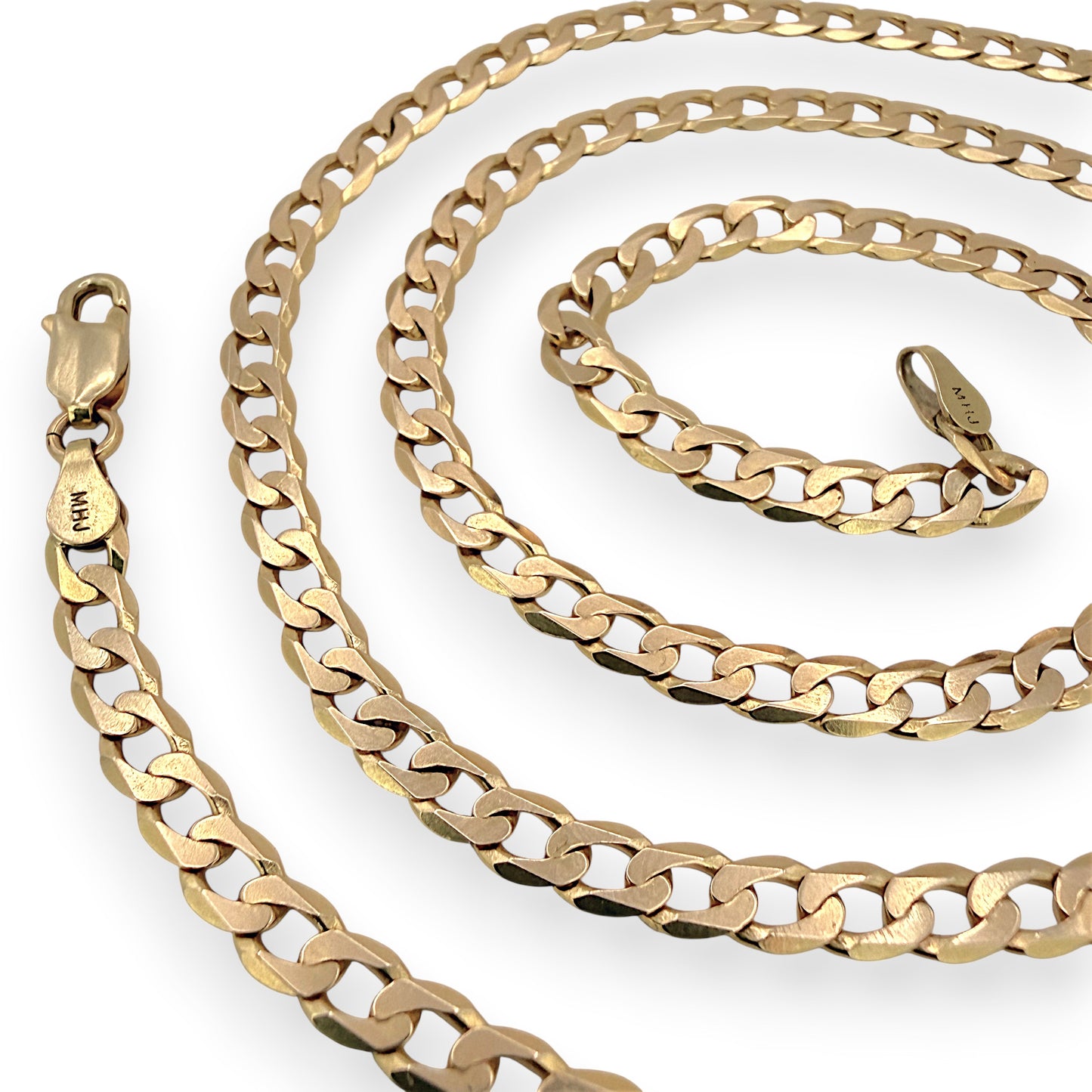 NZGD | 10ct Gold MICHAEL HILL Crestline Curb Chain 62cm