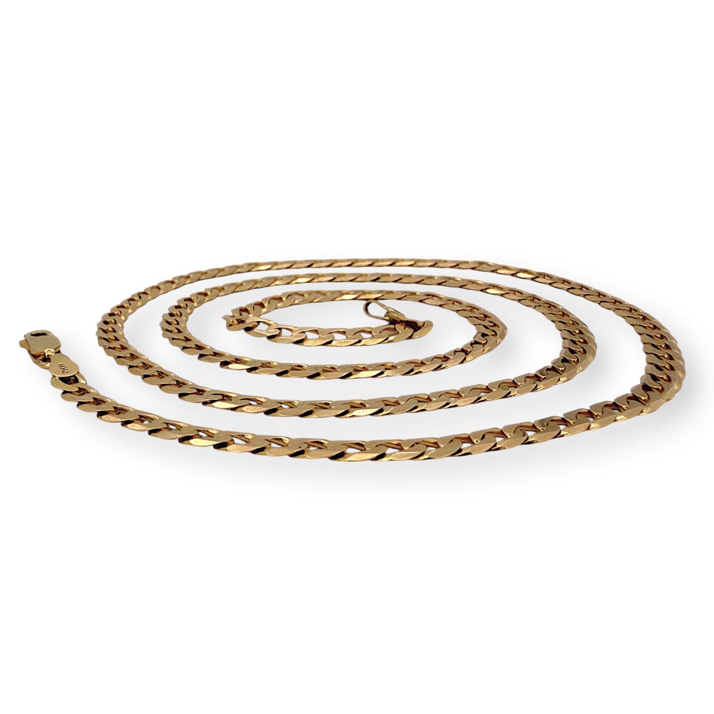 NZGD | 10ct Gold MICHAEL HILL Crestline Curb Chain 62cm