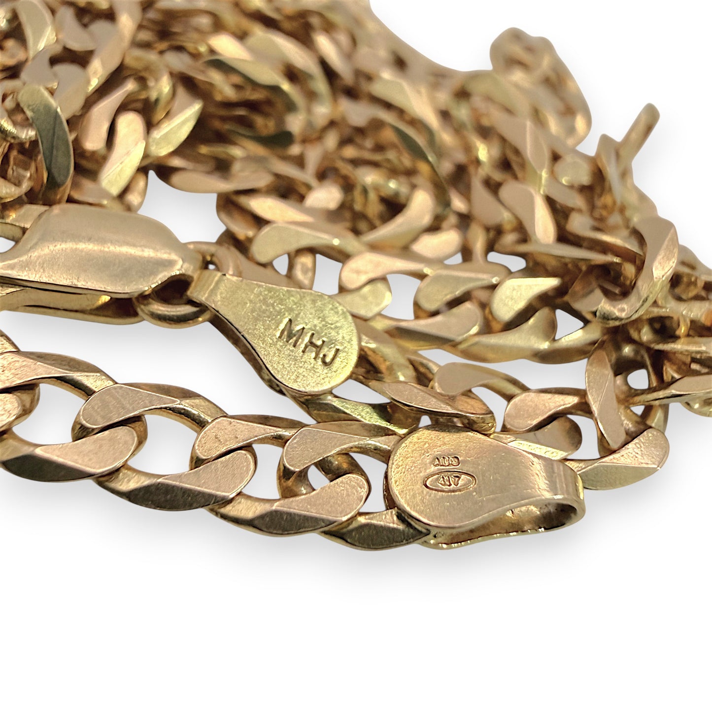 NZGD | 10ct Gold MICHAEL HILL Crestline Curb Chain 62cm