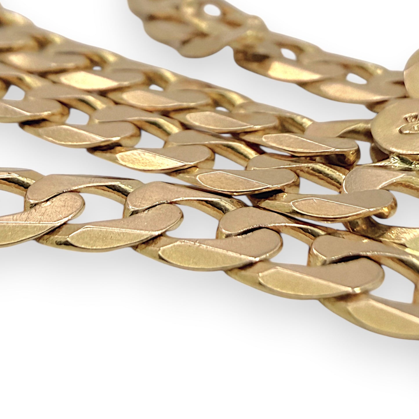 NZGD | 10ct Gold MICHAEL HILL Crestline Curb Chain 62cm