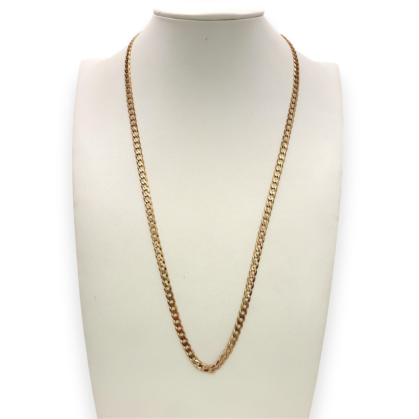 NZGD | 10ct Gold MICHAEL HILL Crestline Curb Chain 62cm