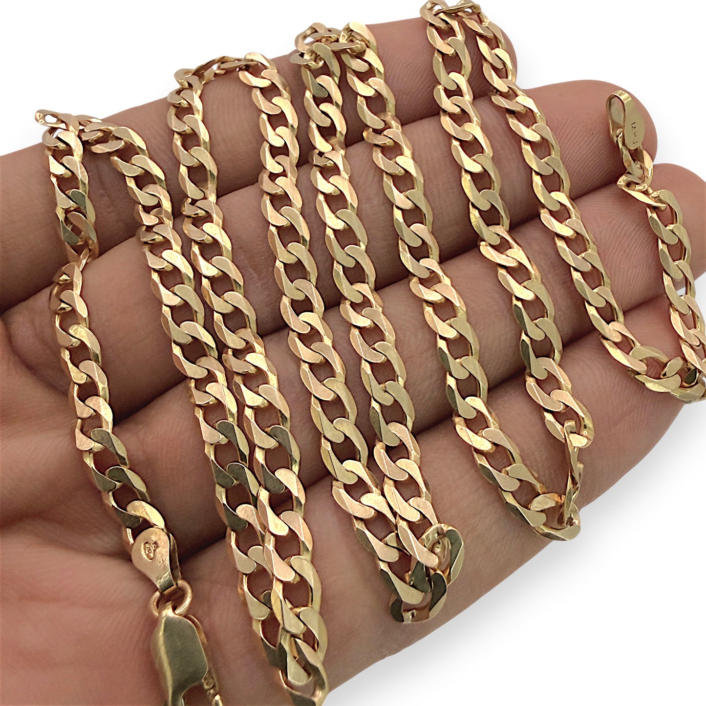 NZGD | 10ct Gold MICHAEL HILL Crestline Curb Chain 62cm