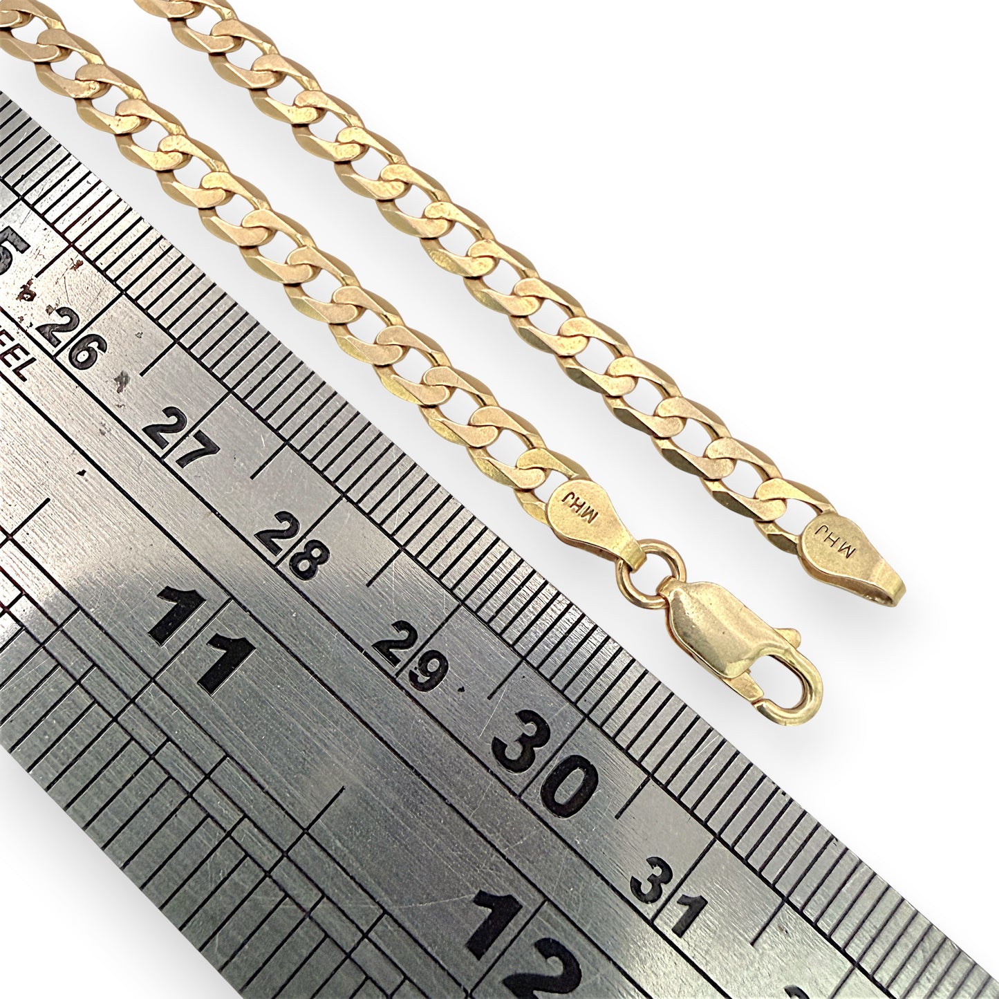 NZGD | 10ct Gold MICHAEL HILL Crestline Curb Chain 62cm