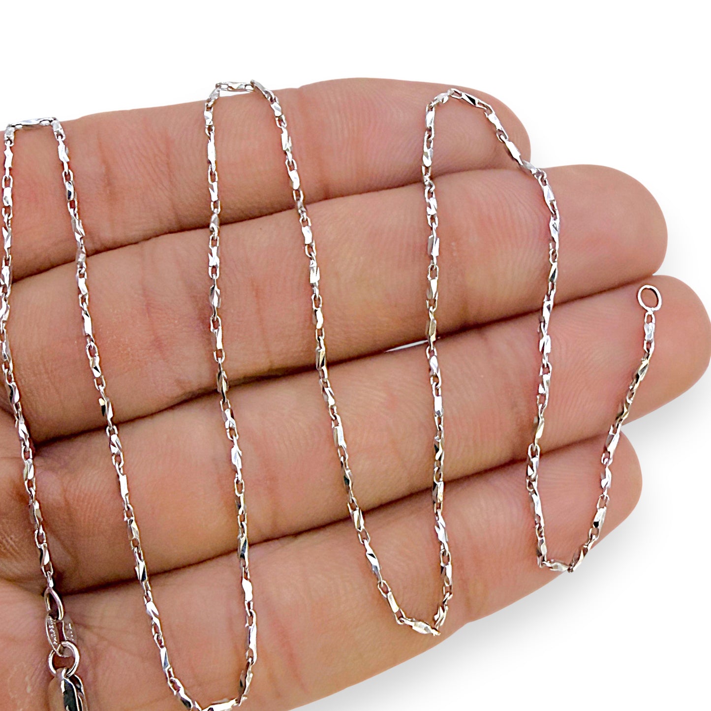 NZGD | 18ct Gold Lumière Bar Chain 45cm