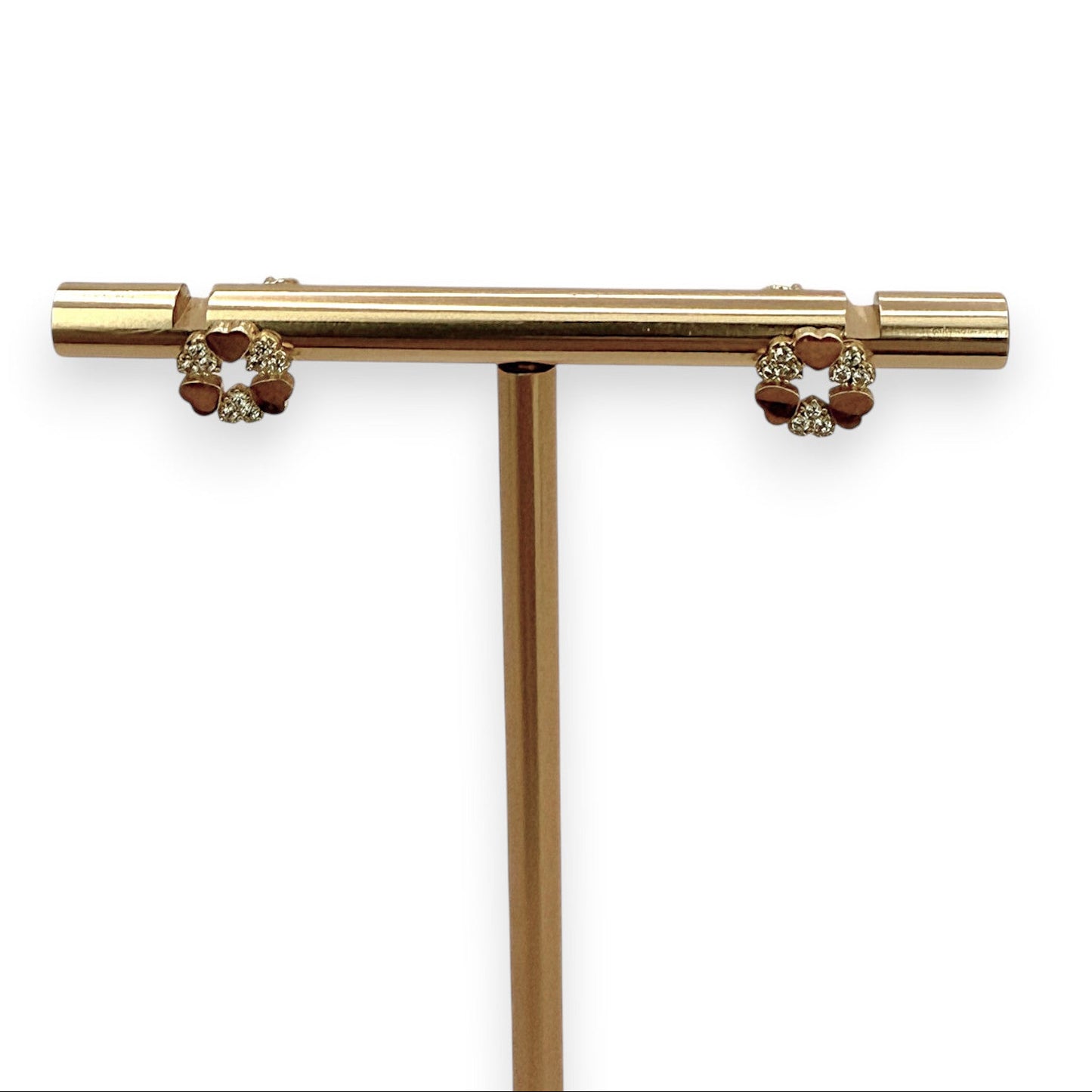 NZGD | 18ct Gold Heart Motif Stud Earrings