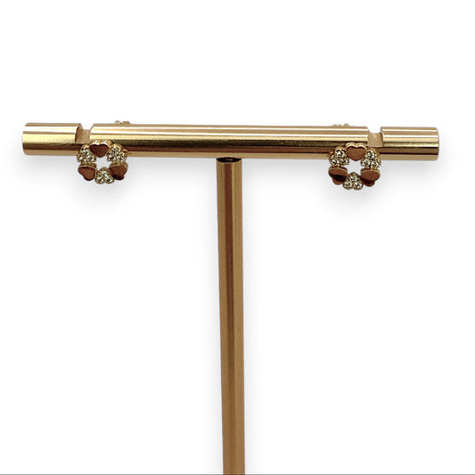 NZGD | 18ct Gold Heart Motif Stud Earrings
