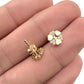 NZGD | 18ct Gold Heart Motif Stud Earrings