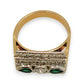 NZGD | 18ct Gold Greenline Radiant Statement Ring Size N