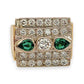 NZGD | 18ct Gold Greenline Radiant Statement Ring Size N