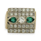 NZGD | 18ct Gold Greenline Radiant Statement Ring Size N