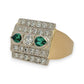 NZGD | 18ct Gold Greenline Radiant Statement Ring Size N