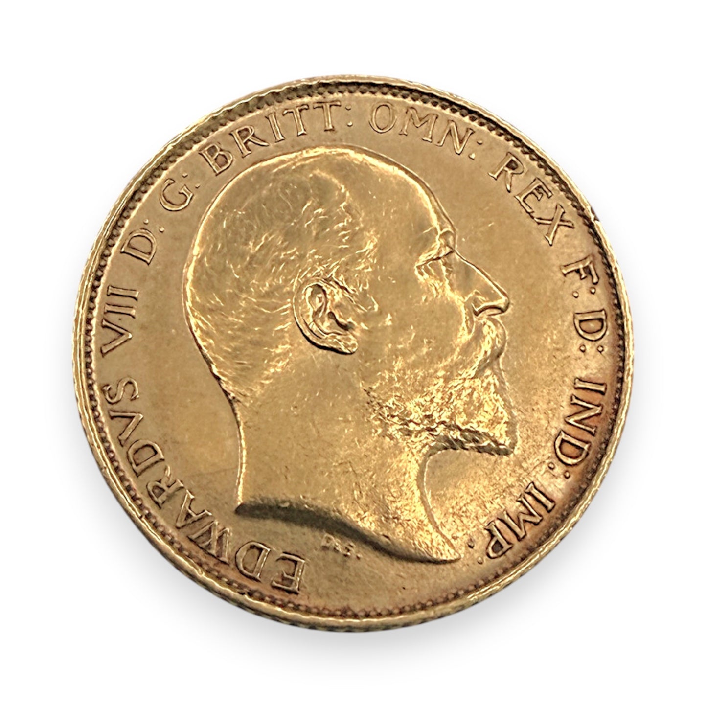 NZGD | 22ct Gold 1908 Edwards VII Half Sovereign Coin