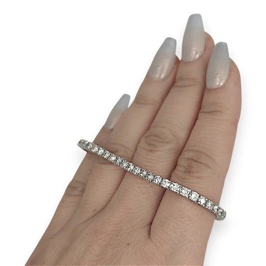 NZGD | 10ct W/Gold MICHEAL HILL Glacier Line Tennis Bracelet TDW 5.00ct.