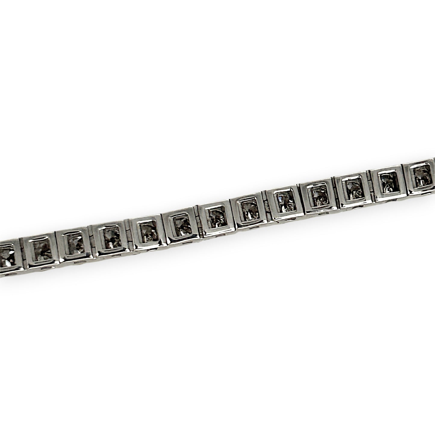 NZGD | 10ct W/Gold MICHEAL HILL Glacier Line Tennis Bracelet TDW 5.00ct.
