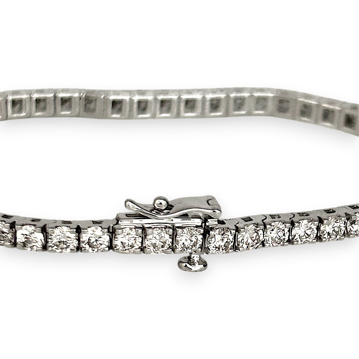 NZGD | 10ct W/Gold MICHEAL HILL Glacier Line Tennis Bracelet TDW 5.00ct.