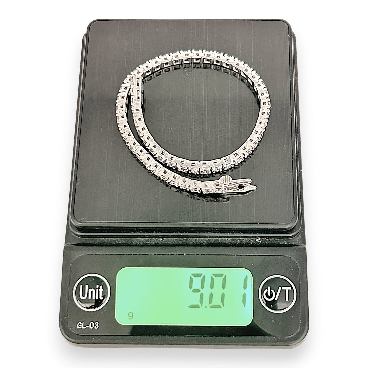 NZGD | 10ct W/Gold MICHEAL HILL Glacier Line Tennis Bracelet TDW 5.00ct.