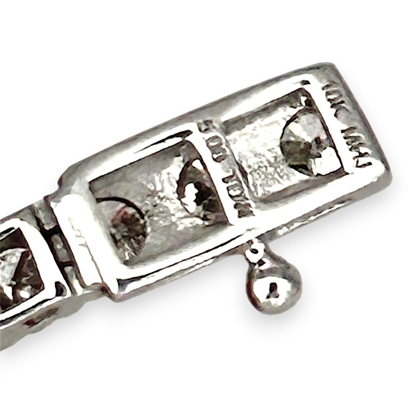 NZGD | 10ct W/Gold MICHEAL HILL Glacier Line Tennis Bracelet TDW 5.00ct.
