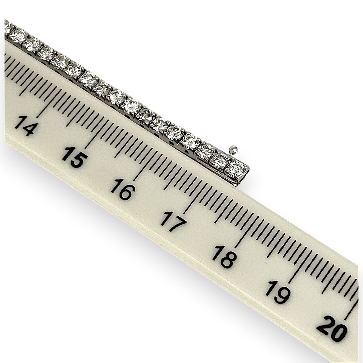 NZGD | 10ct W/Gold MICHEAL HILL Glacier Line Tennis Bracelet TDW 5.00ct.