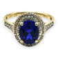 NZGD | 10ct Gold MICHAEL HILL Blue Aurora Ring Valuation $1,200